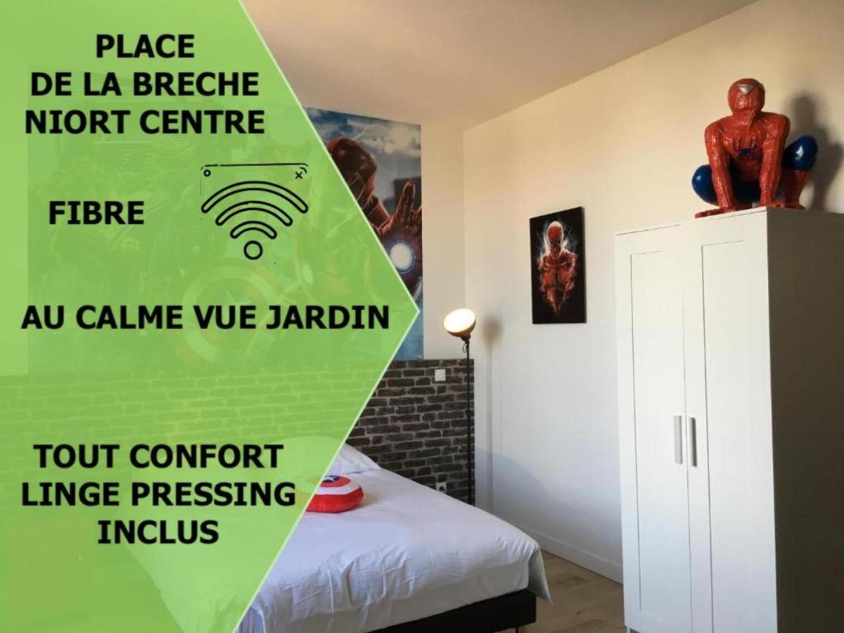 니오르 Le Marvel Centre La Breche Wifi Vue Jardin 아파트 외부 사진